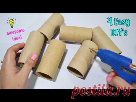 4 Ways To ReUse/Recycle Empty Tissue Roll| Best Out of Waste
