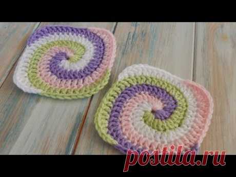 How to Crochet a Spiral Granny Square