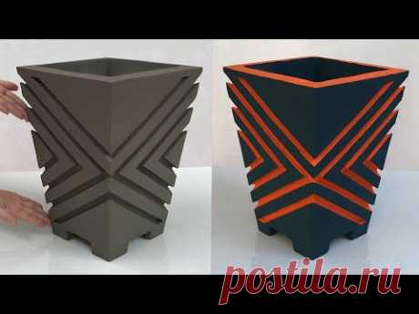 Design Beautiful Flower Pots From Cement For Plants In Your Garden