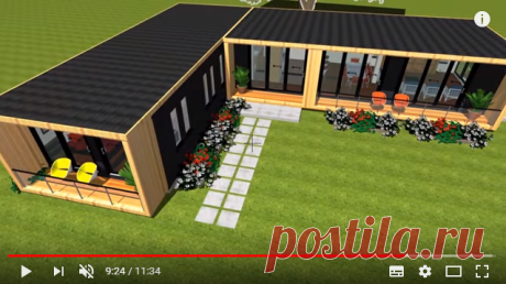 Modular Shipping Container 3 Bedroom Prefab Home Design with Floor Plans | MODBOX 1280L - YouTube