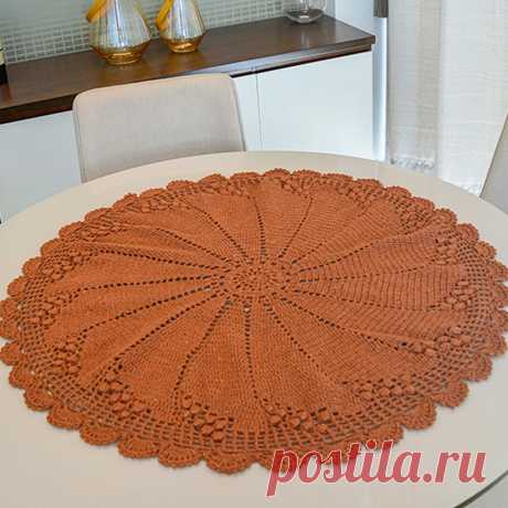Коричневая салфетка. Схема крючком – Paradosik Handmade - вязание для начинающих и профессионалов