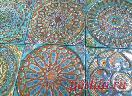 плитка ручной работы, плитка марокканская, плитка восточная, плитка с восточным орнаментом, плитка авторская, плитка бирюзовая, интерьер восточный