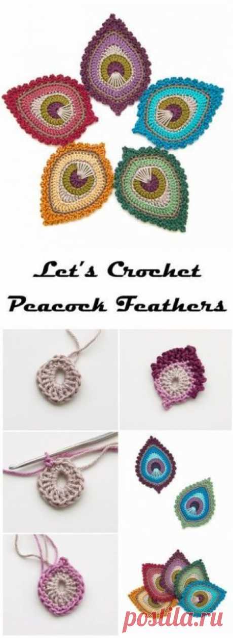 Learn To Crochet Peacock Feathers