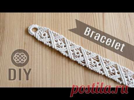 DIY MACRAME X-CROSS 🔶 DIAMOND BRACELET PATTERN