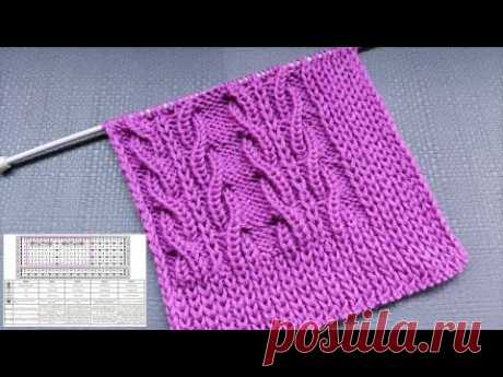 Cable Knitting Pattern | Zopfmuster stricken | Punto Trecce ai ferri | Punto Trenzas a dos agujas