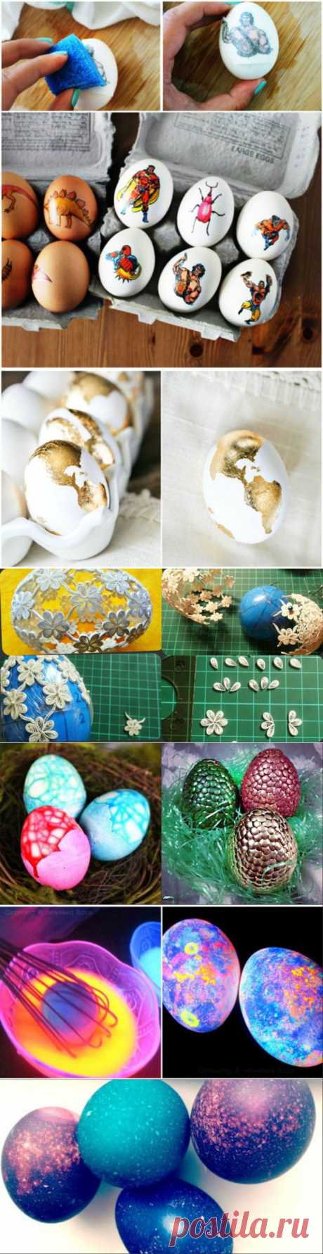 Необычные варианты украшения пасхальных яиц - Рукоделие