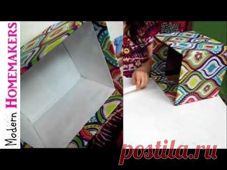 How To Cover A Box With Fabric