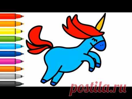 How to draw so cute unicorn