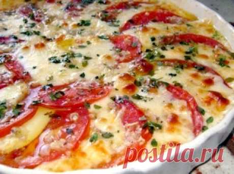 Закуска помидоры, запеченные с сыром | Радуга