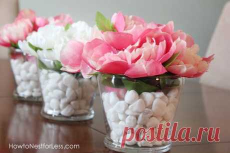 Dollar Store Flower Vase Centerpieces - How to Nest for Less™