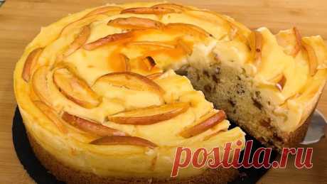 Яблочный пирог, не хуже торта - вкусный рецепт с заварным кремом | Сладкая жизнь | Пульс Mail.ru