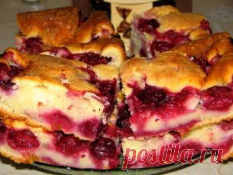 Быстрый пирог с замороженными ягодами | ГОТОВИМ ВКУСНО И ПО-ДОМАШНЕМУ