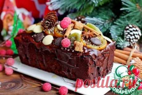 Рождественский шоколадный кекс - кулинарный рецепт
