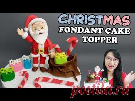 Christmas Cake Topper Tutorial | Santa Claus Cake Topper | Christmas Cake Toppers | Christmas cake