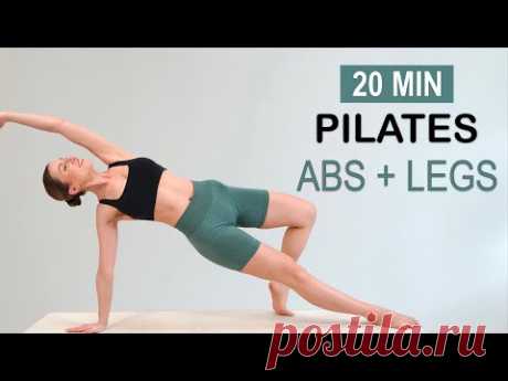 20 MIN PILATES ABS + SLIM LEGS | Strengthening and Toning | No Repeat, No Equipment