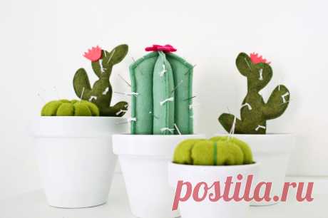 Cactus Pincushion DIY - A Beautiful Mess