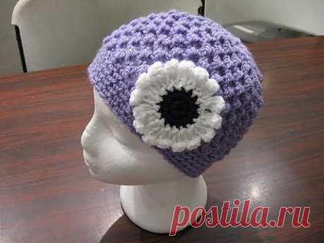 ▶ Crochet Hat - Meladora's Butterfly Stitch Beanie Tutorial - YouTube