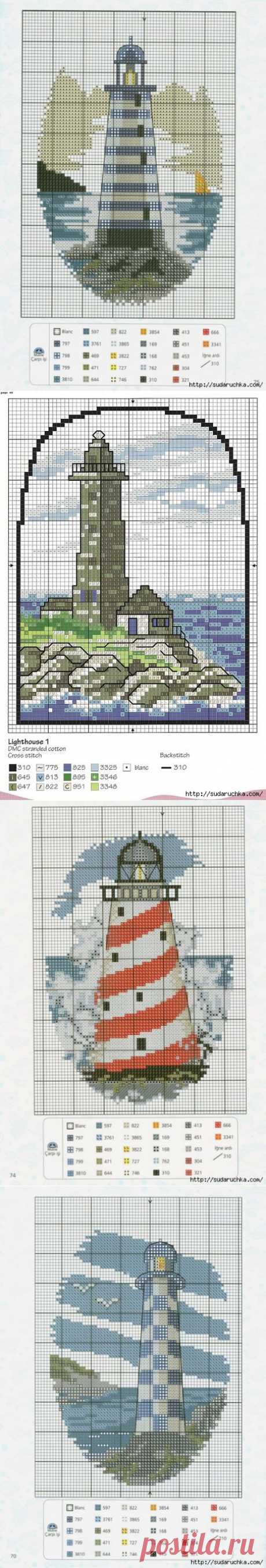 &quot;Маяк&quot;. Схемы вышивки крестом.