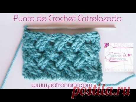 Punto de Crochet Entrelazado