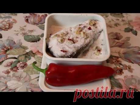 Как вкусно засолить сало дома  с чесноком и перцем - YouTube