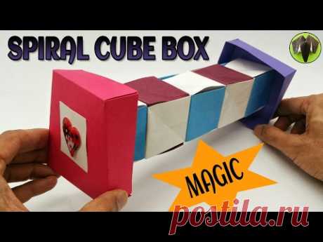 Magic Spiral Cube Box - DIY Tutorial by Paper Folds