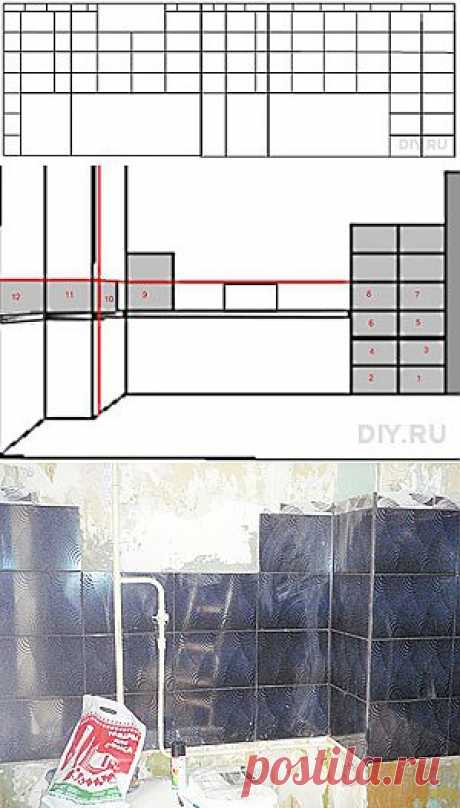 Кафель. Фартук из плитки на кухне своими руками. Строительный портал DIY.RU