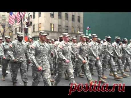 UNITED STATES ARMY SOLDIERS PARTICIPATING IN TODAY'S VETERANS DAY PARADE ON 5TH AVE. IN MANHATTAN.