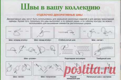 Декоративные швы в вашу коллекцию Источник