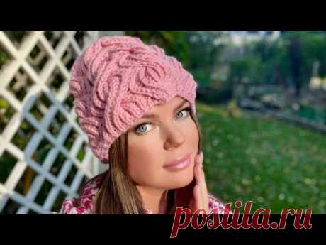 🌸 ХИТ! КРАСИВЕЙШАЯ ТЕПЛАЯ ШАПКА - МЕЧТА! Knitting beautiful hat 🌸