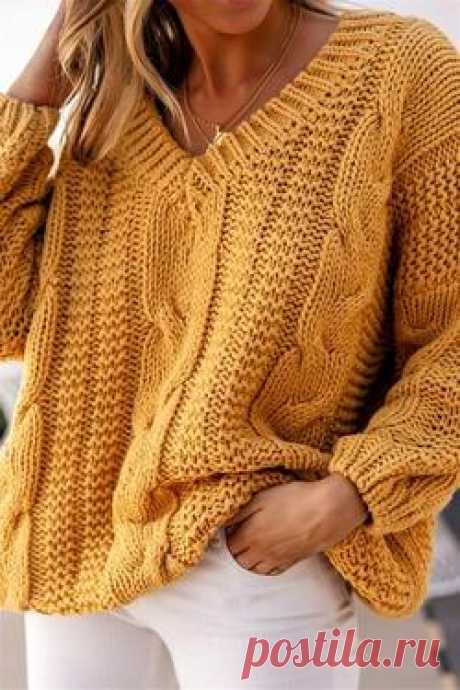 Ribbed Knitted Long Sleeves Pullover Sweater – immorgo