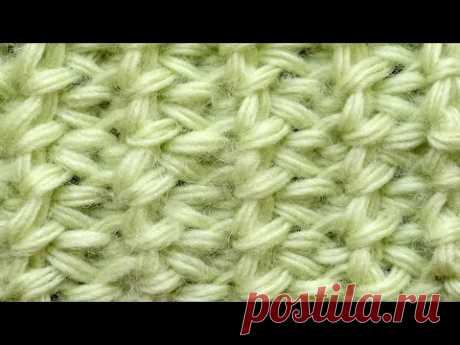 Сложный узор Тунисское вязание Tunisian crochet pattern 37