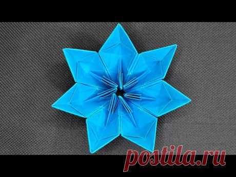 Красивый оригами цветок 🌼 Цветы из бумаги