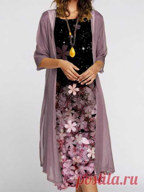 $ 36.99 - Holiday Suits women printed elegant long dresses - www.clothingi.com
