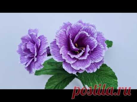 How To Make Sinningia Speciosa Paper Flower / Paper Flower / Góc nhỏ Handmade