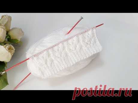 İki şiş kolay örgü modeli / yelek hırka battaniye örgü modelleri / knitting pattern