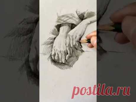 Draw the hands with Pencil