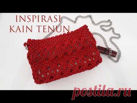 Bag Collection : Macrame Bag Tenun Pattern | Tas Tali Kur Motif Kain Tenun  Indonesia