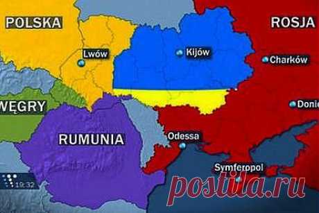 Госдума РФ официально предложила Польше, Венгрии и Румынии разделить Украину (карта) - Новости ДеПо