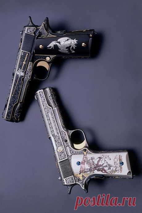 Ornate 1911 pistols | Weapons &amp; 2nd Amendment stuff