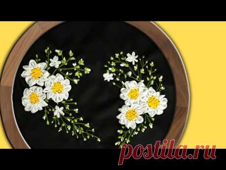 Hand Embroidery | Ribbon Heart Wall Decorating Ideas | HandiWorks #94