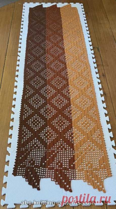 Схемы вязания ABC Knitting Patterns - Французская садовая шаль крючком