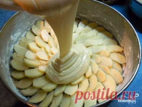 Крем-тесто для яблочного пирога - пошаговый рецепт с фото на Повар.ру