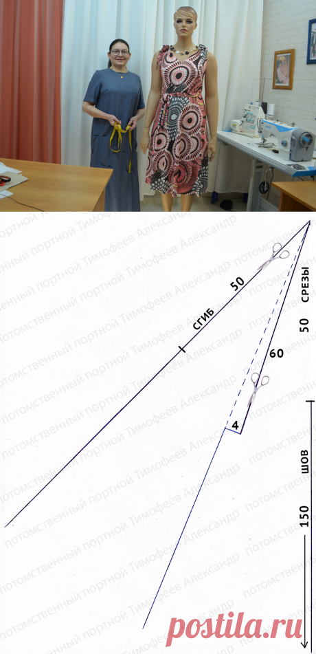 платье с одним швом, крой - проще некуда_Тимофеева Тамара |
