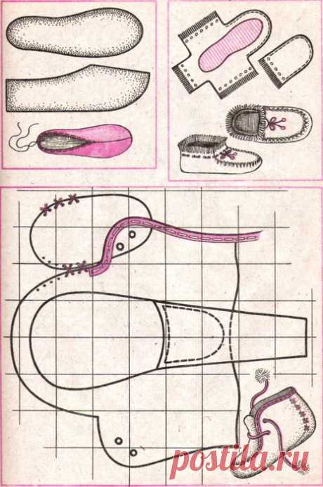Как сшить тапочки из старой дубленки своими руками?