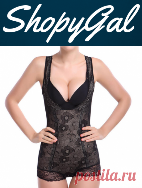 Plus Size Sexy Lace Abdomen Thin Shapewear | ShopyGal.com