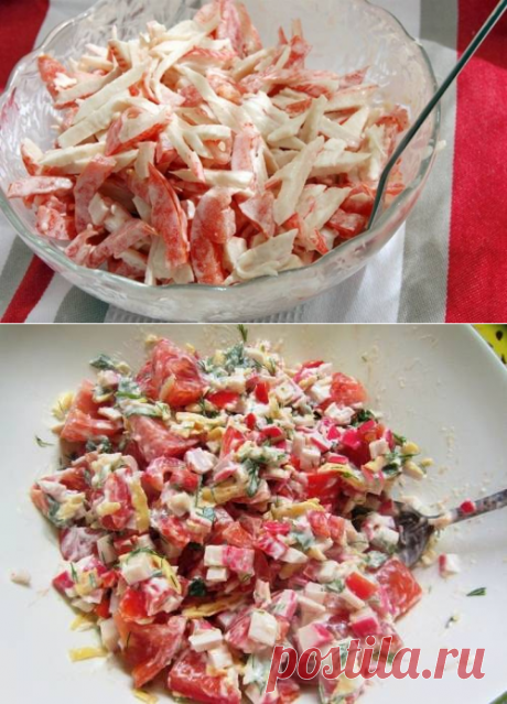 Крабовый салат по-новому - рецепт с фото / Простые рецепты