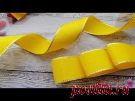 ПРОЩЕ НЕ БЫВАЕТ😍 Бантики из лент🎀 Легко и просто / Ribbon bows/ laços de fita