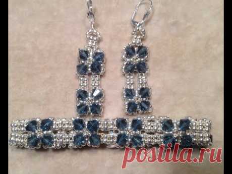 Classic Crystal Earrings and Bracelet Tutorial