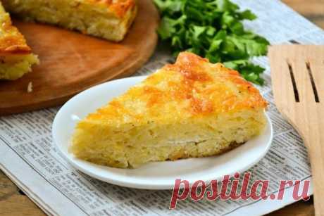 Как приготовить запеканка из тертого картофеля с сыром и чесноком  - рецепт, ингредиенты и фотографии