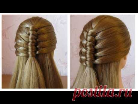 Tuto coiffure pour tous les jours (pour l'école / travail) ❀ Tresse simple et rapide